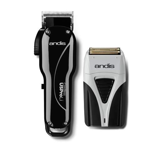 Andis Cordless Combo US Pro Li Tondeuse + TS-2 ProFoil Li Shaver Plus