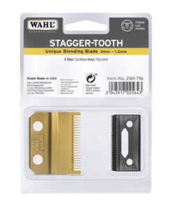 Wahl Gold Staggertooth Snijmes - In Sfeerbeeld - Vakkappers