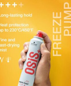 Schwarzkopf OSiS+ Freeze Pump Strong Hold Spray - In Sfeerbeeld - Vakkappers
