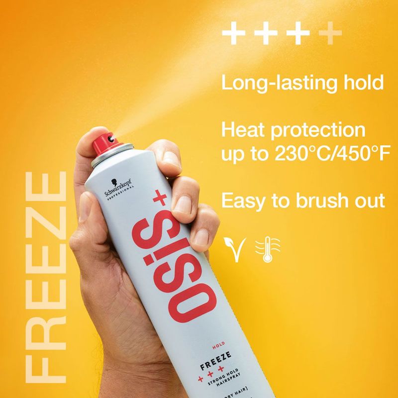 Schwarzkopf OSiS+ Freeze Strong Hold Hairspray - In Sfeerbeeld - Vakkappers