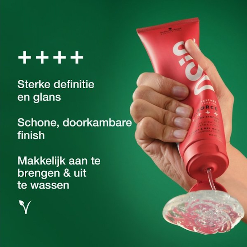 Schwarzkopf OSiS+ G. Force Extra Strong Gel - In Sfeerbeeld - Vakkappers