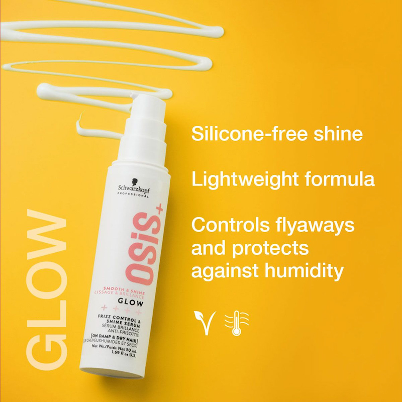 Schwarzkopf OSiS+ Glow Anti-Frizz Shine Serum - In Sfeerbeeld - Vakkappers