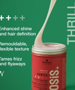 Schwarzkopf OSiS+ Thrill Elastic Fibre Gum - In Sfeerbeeld - Vakkappers