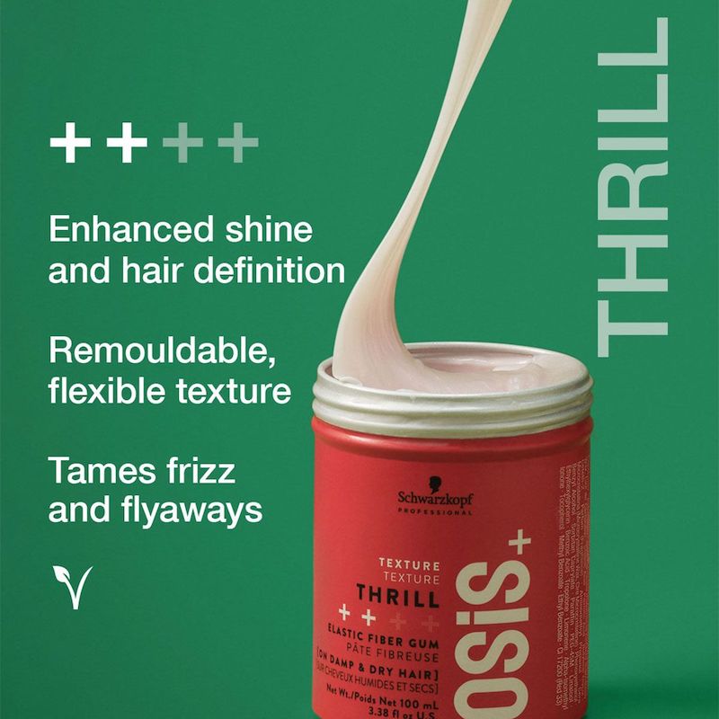 Schwarzkopf OSiS+ Thrill Elastic Fibre Gum - In Sfeerbeeld - Vakkappers