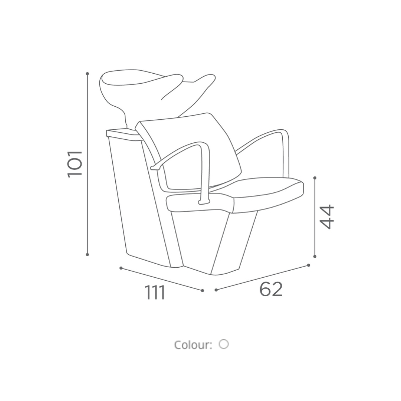 Salon Ambience Wasunit COMPACT - Afmetingen Vakkappers