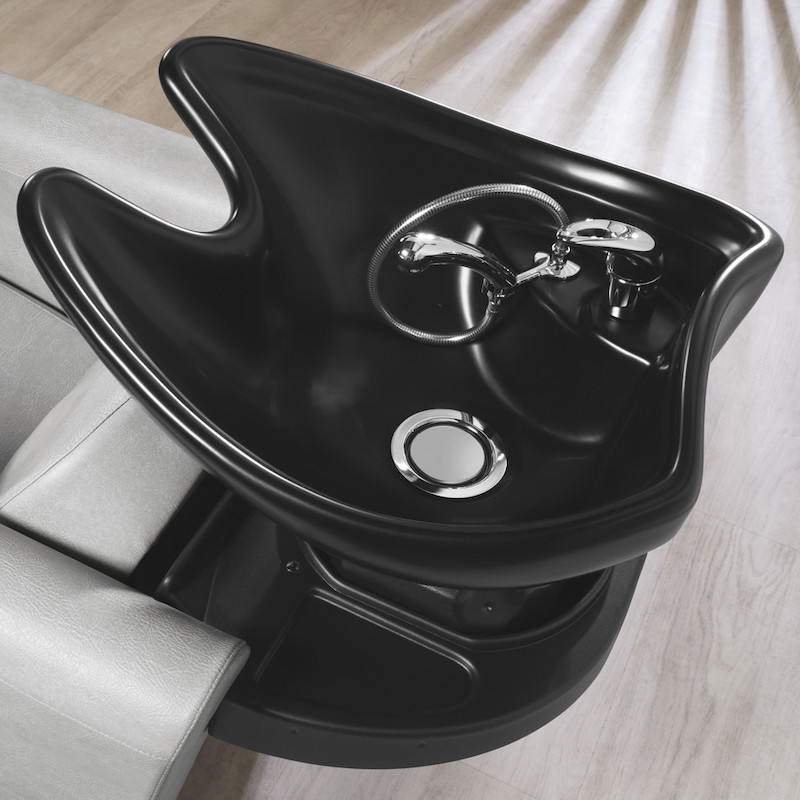 Salon Ambience Wasunit LEGEND - Sfeerbeeld (kom matt zwart) Vakkappers