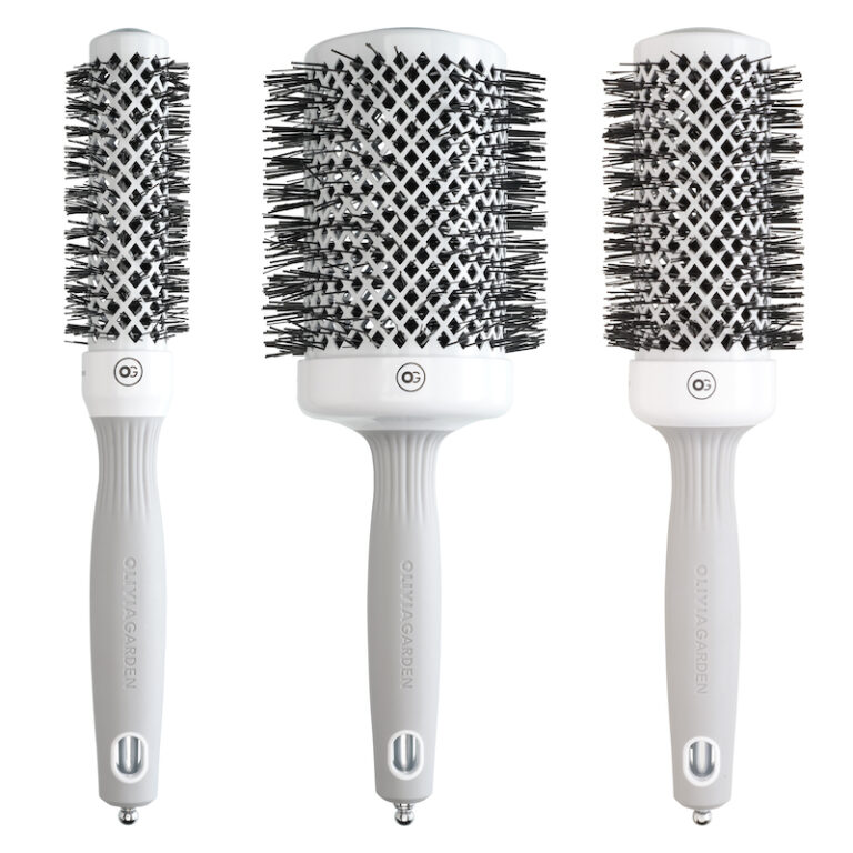 Olivia Garden Expert Blowout Shine Fohnborstel Wit Grijs - Hero - Vakkappers