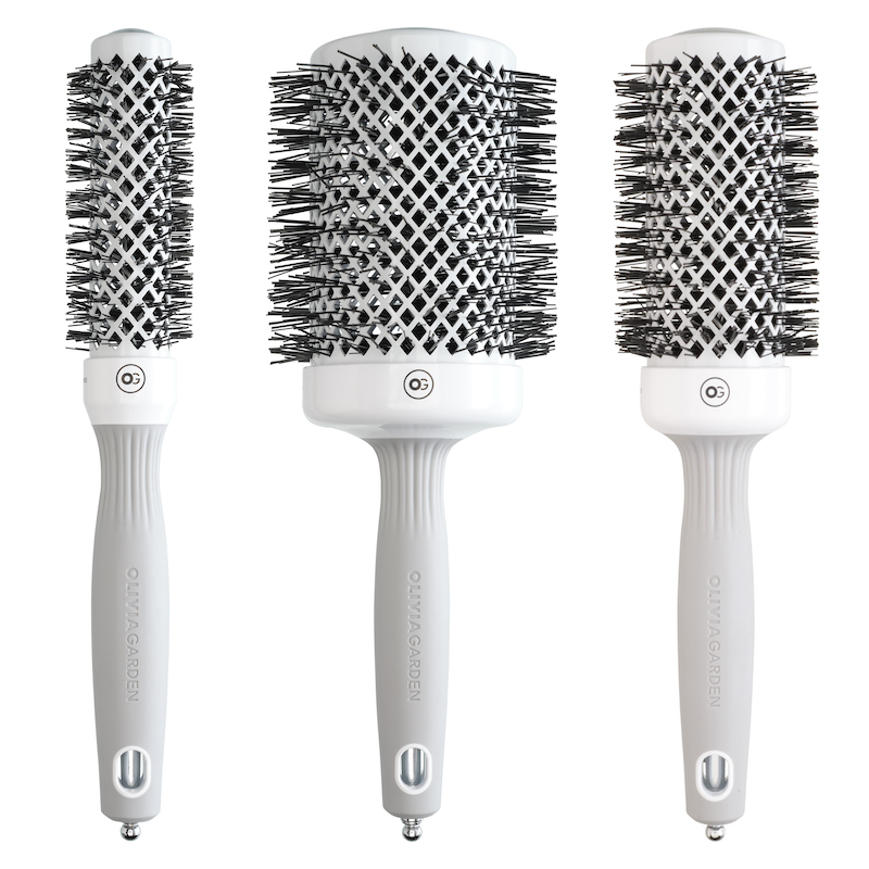 Olivia Garden Expert Blowout Shine Fohnborstel Wit Grijs - Hero - Vakkappers