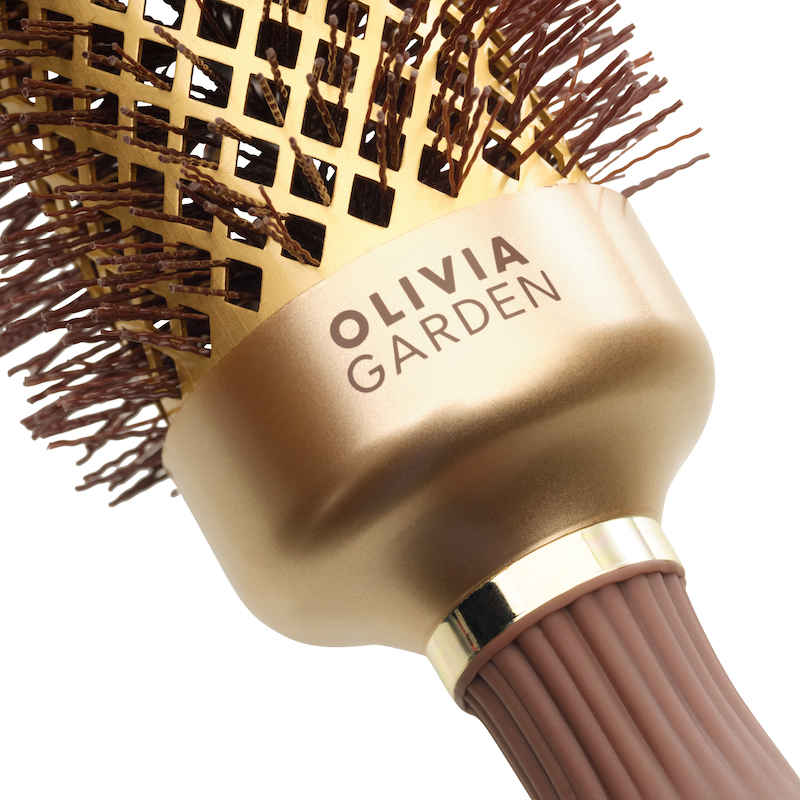 Olivia Garden Expert Blowout Shine Wavy Fohnborstel Goud Bruin - In Sfeerbeeld - Vakkappers
