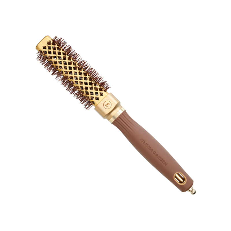 Olivia Garden Expert Blowout Straight Wavy Fohnborstel Goud-Bruin - 20mm - Vakkappers