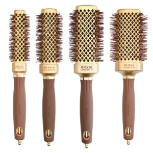 Olivia Garden Expert Blowout Straight Wavy Fohnborstel Goud-Bruin - Hero - Vakkappers