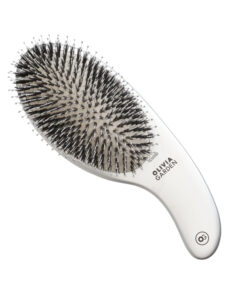 Olivia Garden Expert Care Curve Nylon&Boar Borstel - Zilver - Vakkappers