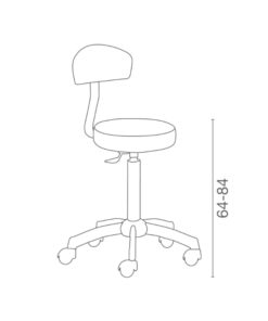 Luca Rossini Kappersfietsen OTELLO+ - Afmetingen Vakkappers