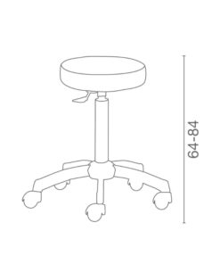 Luca Rossini Kappersfietsen OTELLO - Afmetingen Vakkappers