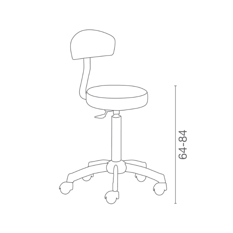 Luca Rossini Kappersfietsen ROMEO+ - Afmetingen Vakkappers