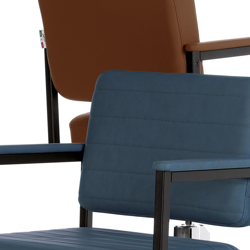 Luca Rossini Kappersstoel ANDREA - Sfeerbeeld Vakkappers