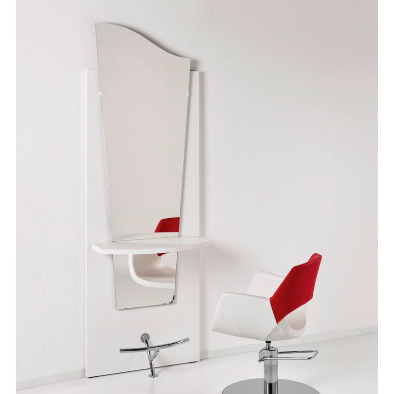 Luca Rossini Kaptafels & Wandmeubels VENEZIA Wit - Sfeerbeeld Vakkappers