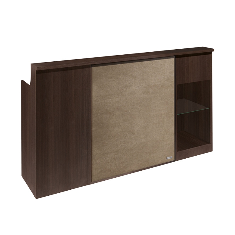 Salon Ambience Balie & Receptiemeubel IMPACT bruin large - Hero Vakkappers