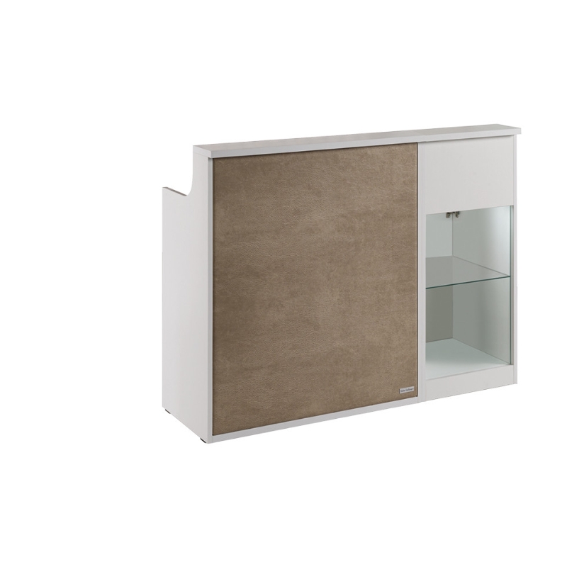 Salon Ambience Balie & Receptiemeubel IMPACT wit medium - Hero Vakkappers