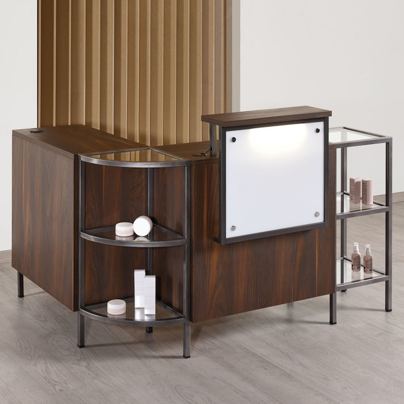 Salon Ambience Balie & Receptiemeubel INFINITY - Sfeerbeeld Vakkappers