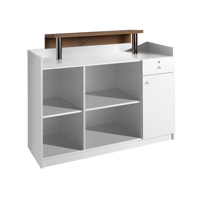 Salon Ambience Balie & Receptiemeubel MILLENNIUM WOOD - Sfeerbeeld 2 Vakkappers