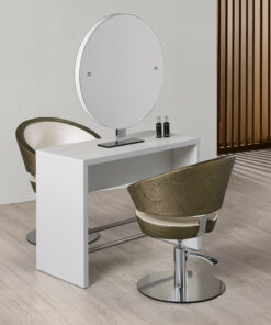 Salon Ambience Kaptafel BROOKLYN (eiland) - Sfeerbeeld Vakkappers