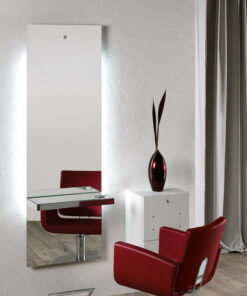 Salon Ambience Kaptafel LUNAR (muur) - Sfeerbeeld Vakkappers