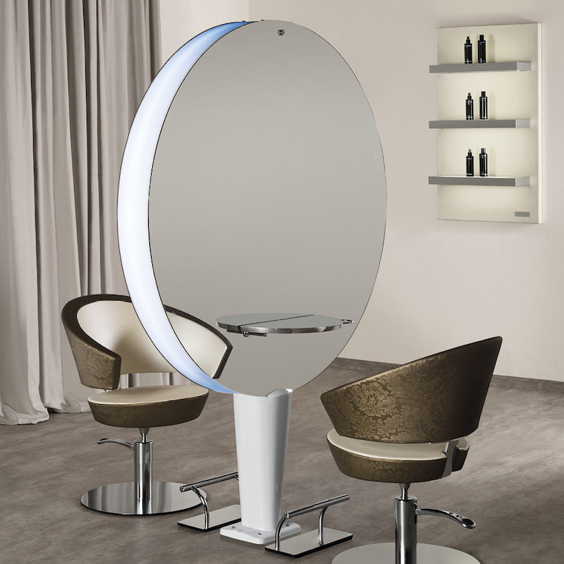 Salon Ambience Kaptafel PLANET (eiland) - Sfeerbeeld 2 Vakkappers