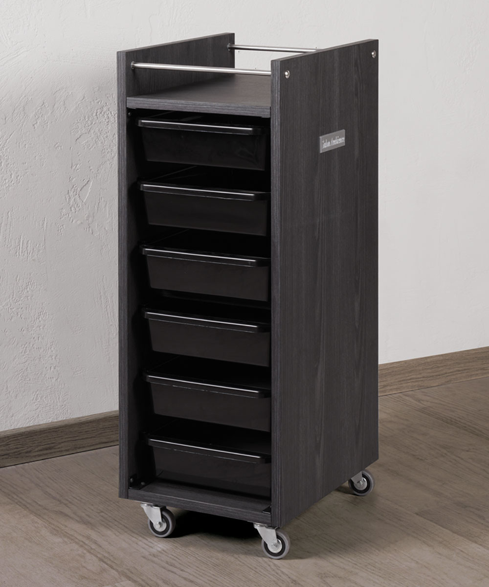 Salon Ambience Werkwagen GLAM Black Ash - Sfeerbeeld 2 Vakkappers