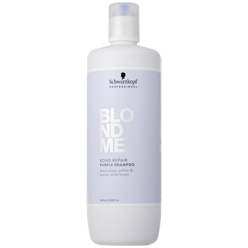 Schwarzkopf Blond Me Bond Repair Purple Shampoo - 1000ML - Vakkappers